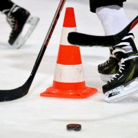ice hockey stick practice