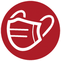 Red Mask Required Icon